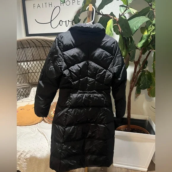 Moncler Black Long Puffer Coat - Picture 5 of 15
